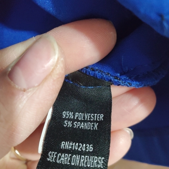 Torrid Royal Blue and Black lace bodycon dress - Picture 9 of 12